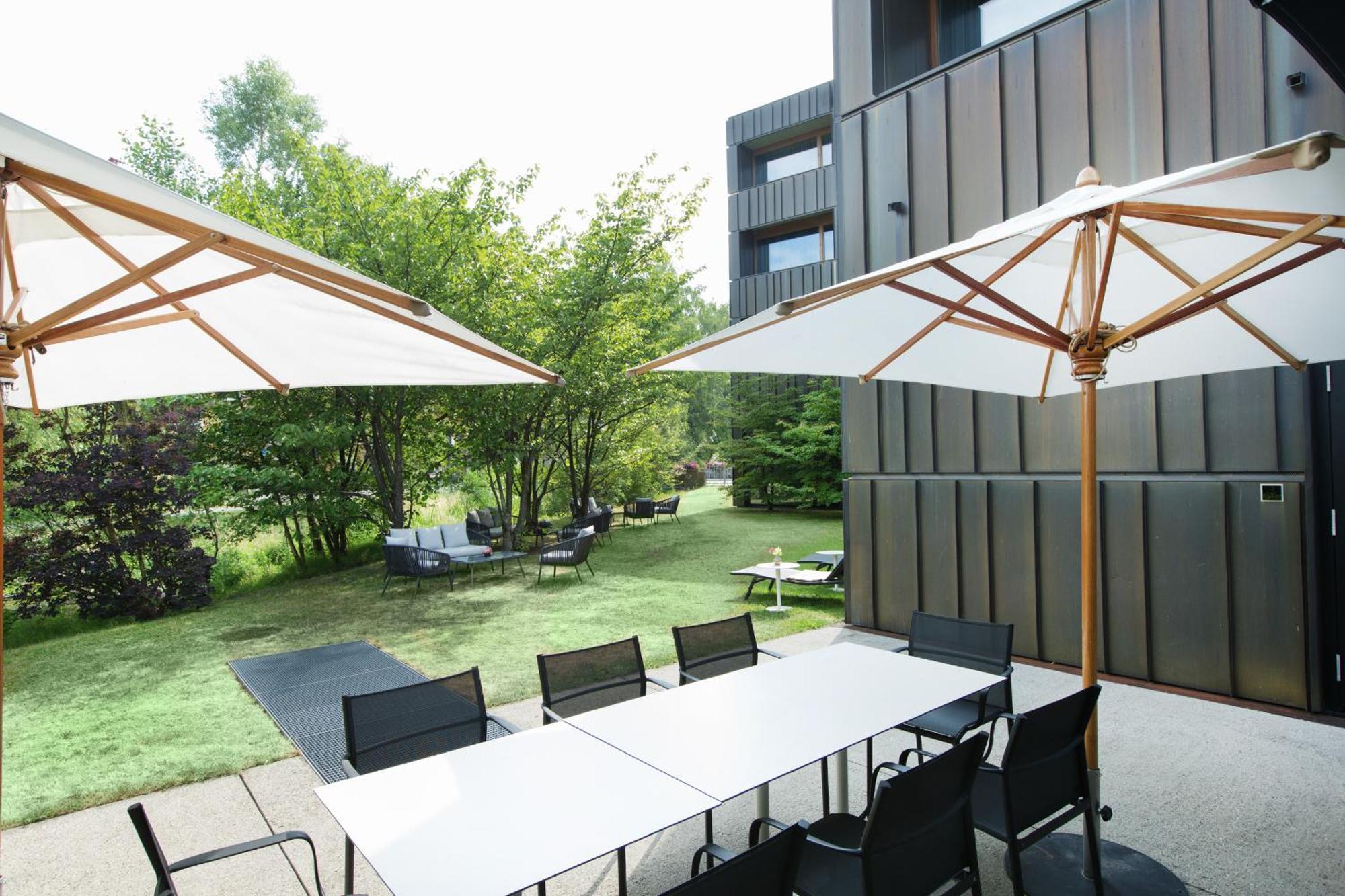 Hotel Am See Hard Exterior photo